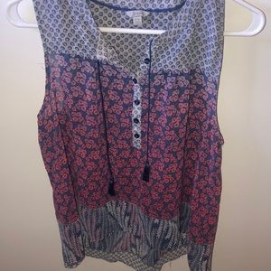 Multicolor loose top